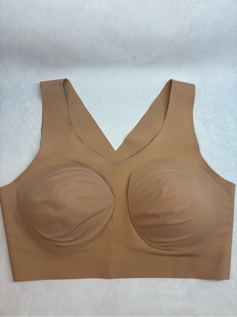 Evelyn Bobbie The Defy Bra Seamless Nude Comfort Bra, large
